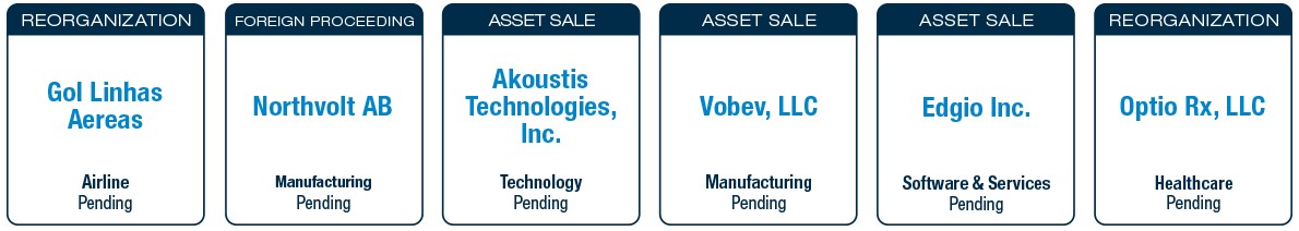 Unsecured Creditors’ Committee Advisory - Recent Deals