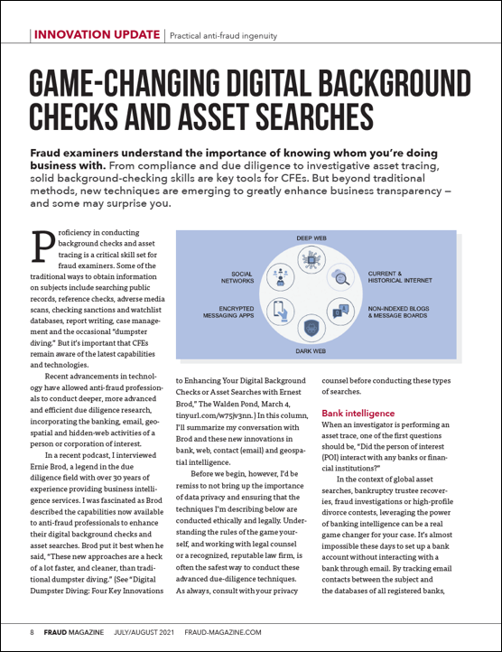ACFE Asset Tracing