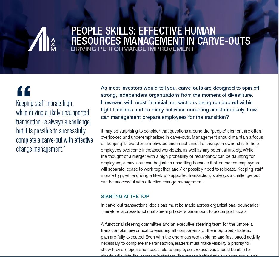 CPI, M&A Services, Human Capital & Organizational Change
