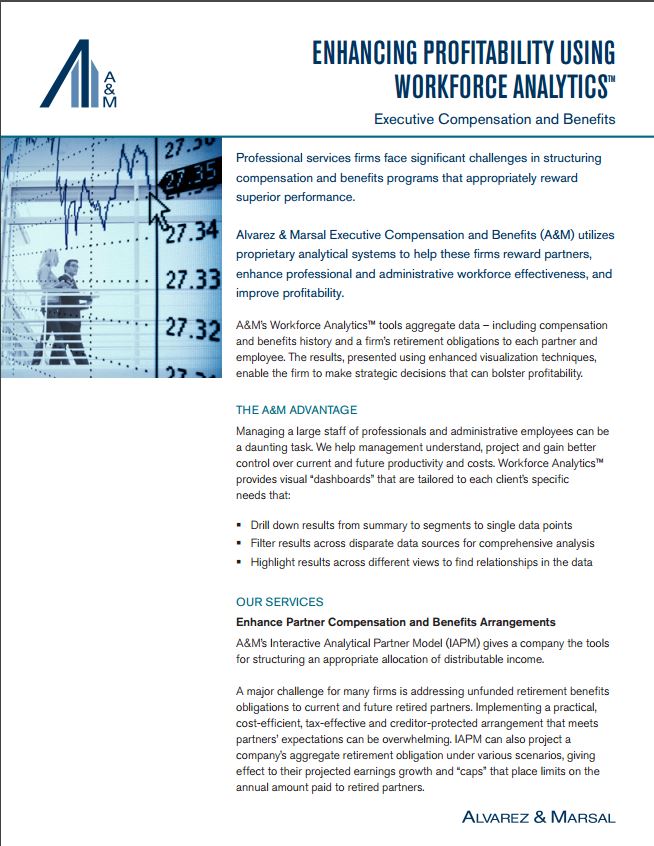 Executive Compensation and Benefits | Enhancing Profitability Using Workforce Analytics