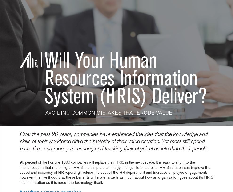 Performance Improvement Consulting | Human Resources Information Systems