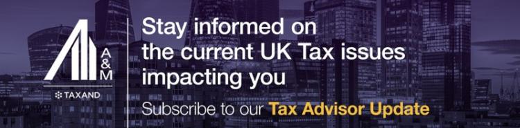 UK Tax Advisor Update