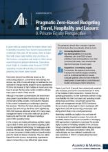 Zero based budgeting travel hospitality and leisure