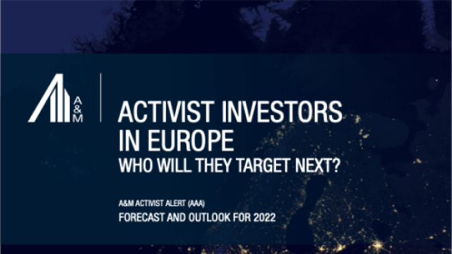 A&M Activist Alert for Europe | Forecast and Outlook for 2022