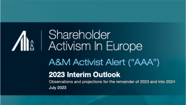 Activist Alert for Europe | Interim Outlook for 2023