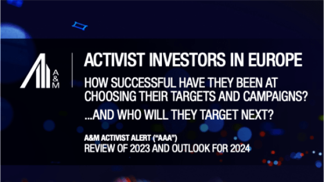 A&M Activist Alert for Europe | Review of 2023 and Outlook for 2024