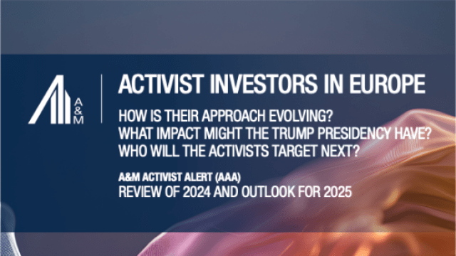 A&M Activist Alert for Europe | Review of 2024 and Outlook for 2025