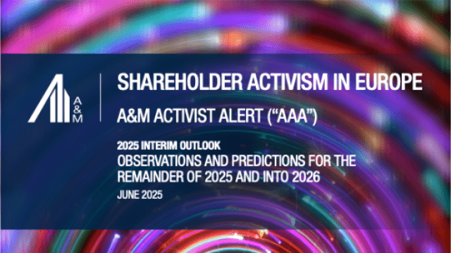 A&M Activist Alert for Europe | Interim Outlook for 2025
