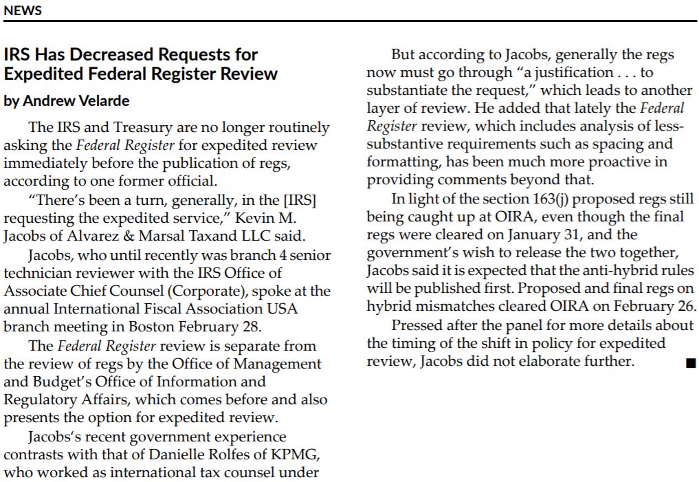 IRS Has Decreased Requests for Expedited Federal Review